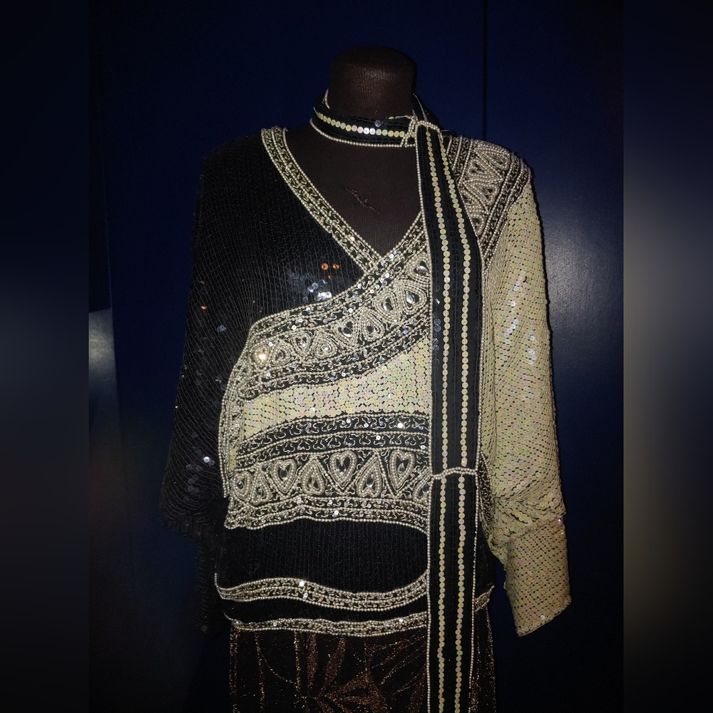 Vintage Beaded Blouse